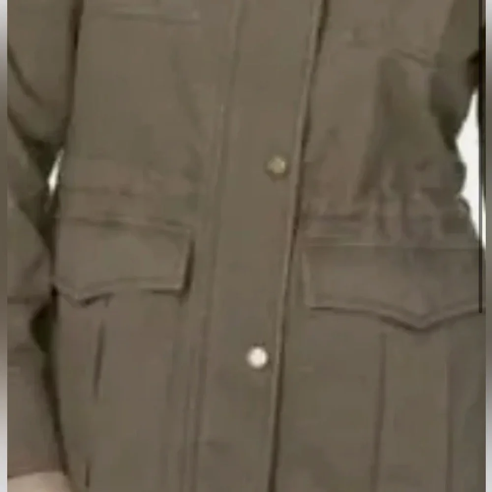 Lucky Brand Women’s Military Field Jacket Hood Full Zip Olive Green Size XS - Picture 3 of 14